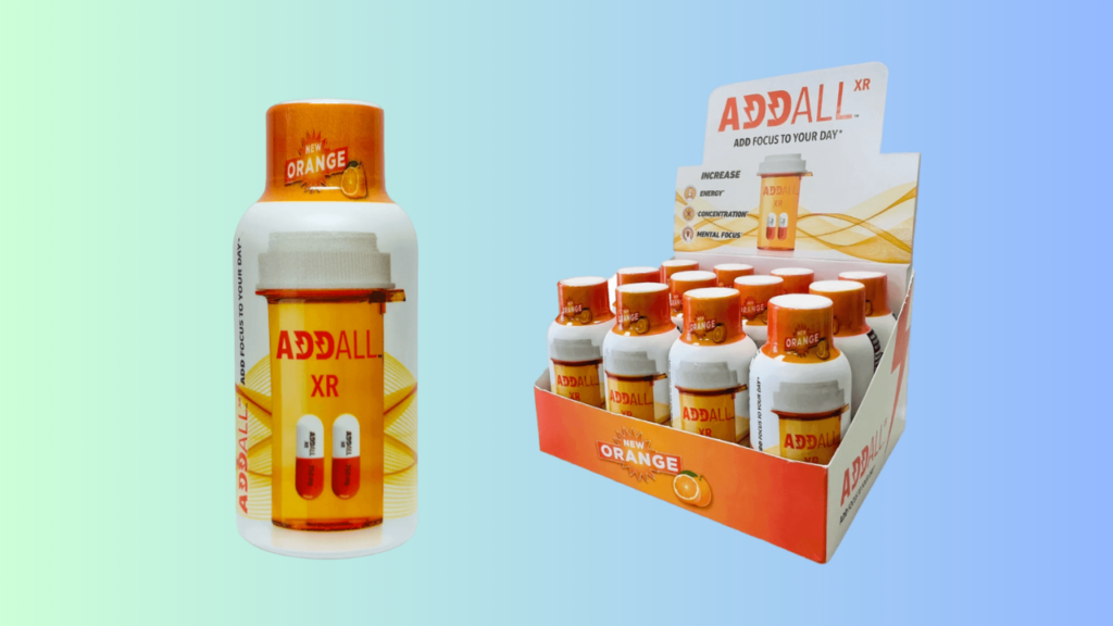 Premium Addall XR Energy Liquid Shot – 2oz Packaging