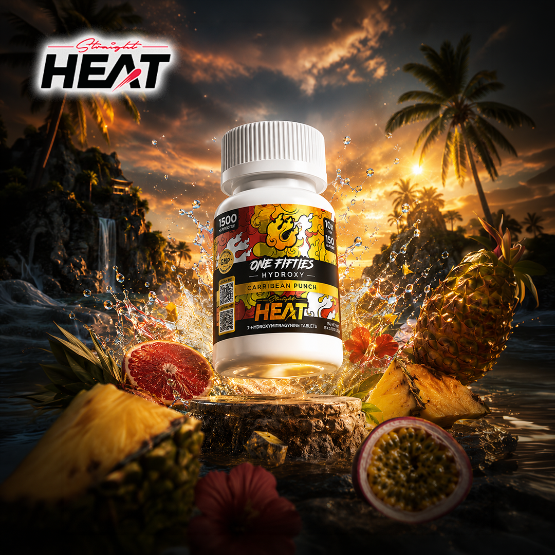 Straight Heat One Fifties Chewable 7OH Kratom Extract Tablets