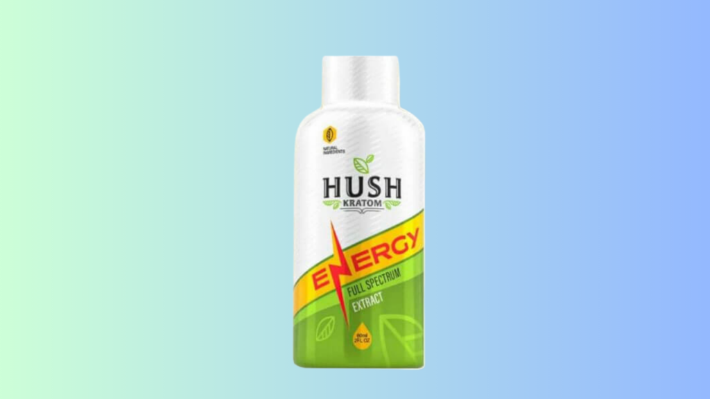 Hush Energy Kratom Shot 2oz Packaging