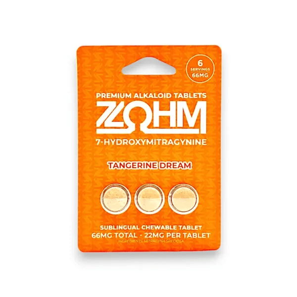 ZOHM Tangerine Dream 7OH Kratom Extract Tablets (22mg/tab) | Kures