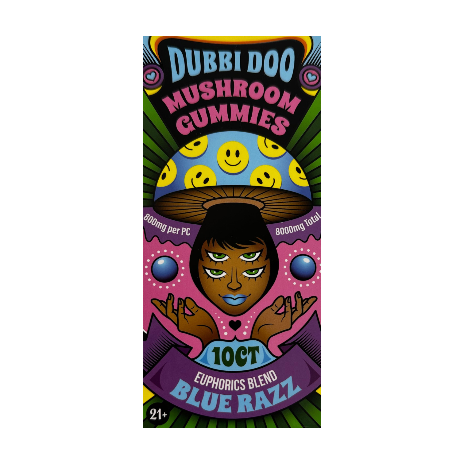 Dubbi Doo Euphoric Blend Microdosing Tablets Berry Clouds 1800mg– 3ct ...