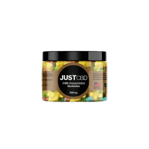 JustCBD sour gummie bears 500mg cbd