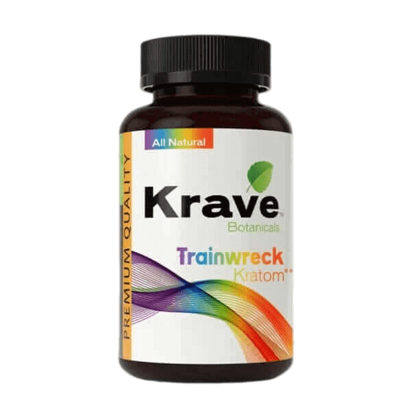 Krave TrainWreck Kratom Capsules Bottle