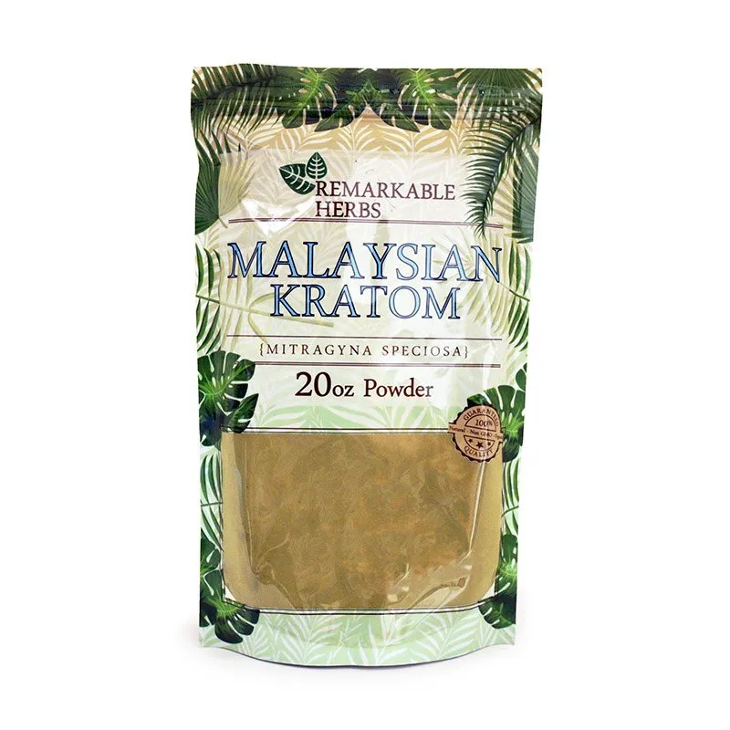 Remarkable Herbs Green Malaysian kratom Powder 20oz Bag