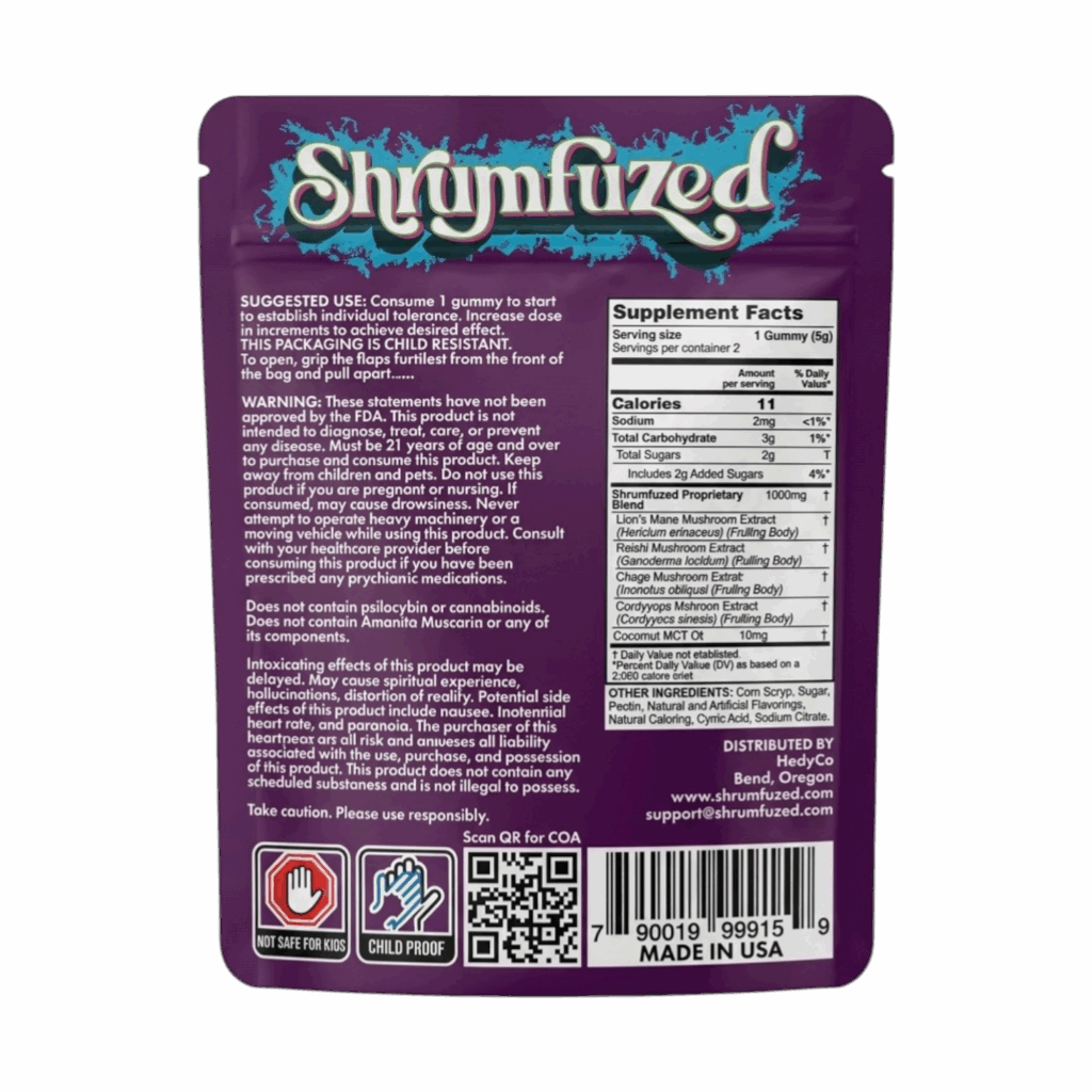 Royal Razz Shrumfuzed Mushroom Chewable Gummies Royal Razz 2000mg - 2ct (1000mg/ct ...