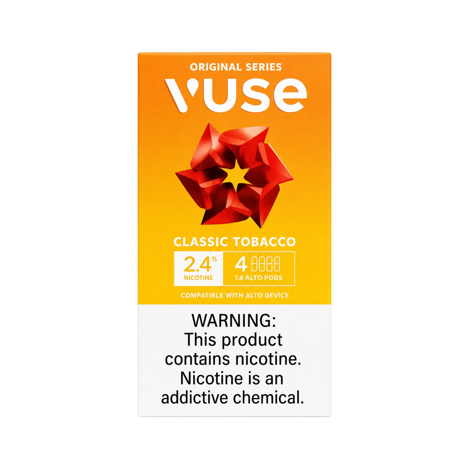 Vuse Alto Pods Classic Tobacco 2.4% Nic 4 Pods – 300 puffs