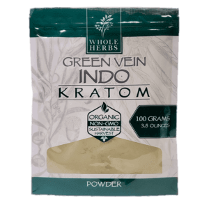Whole Herbs White Vein Indo Kratom Powder Package