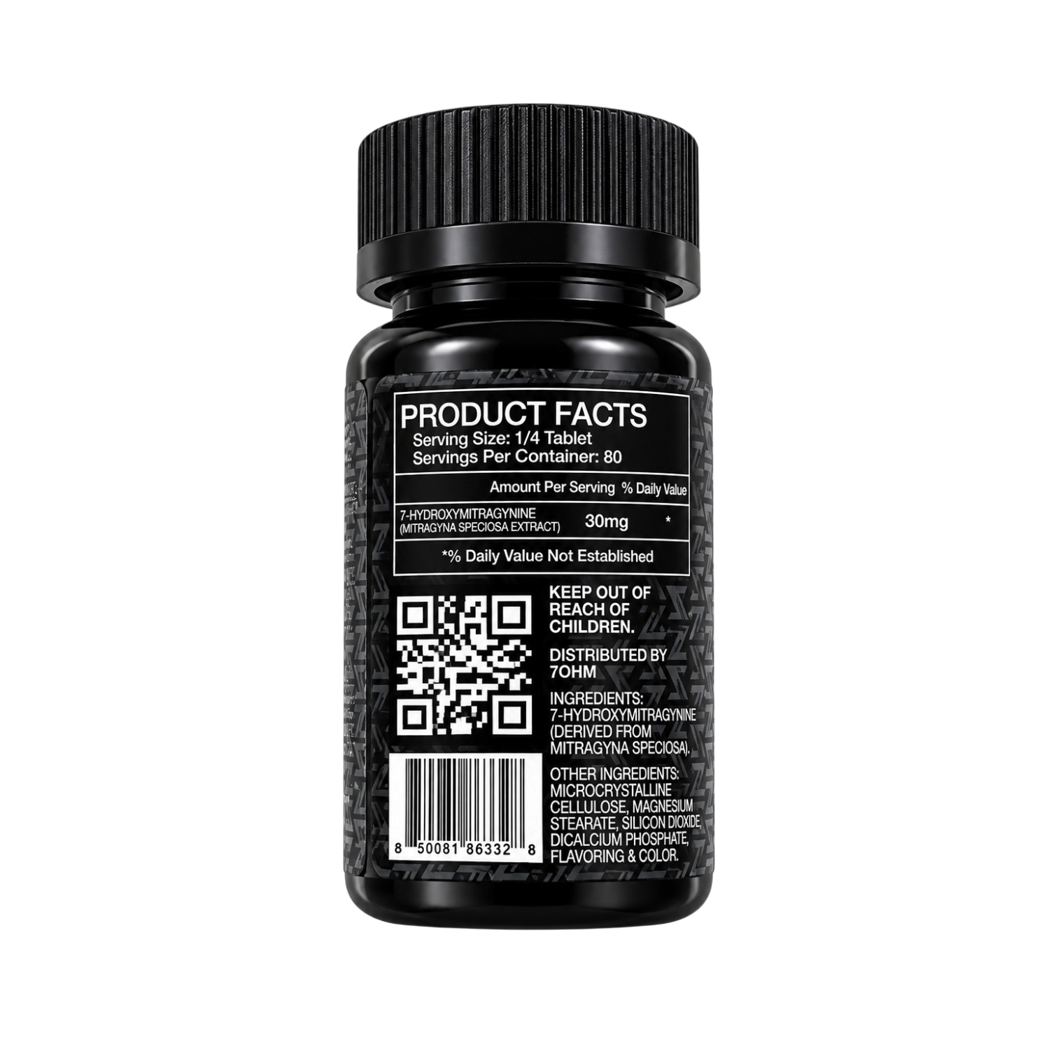 ZOHM Blacked Out 7OH Kratom Extract Tropical Crush 2400mg – 20ct